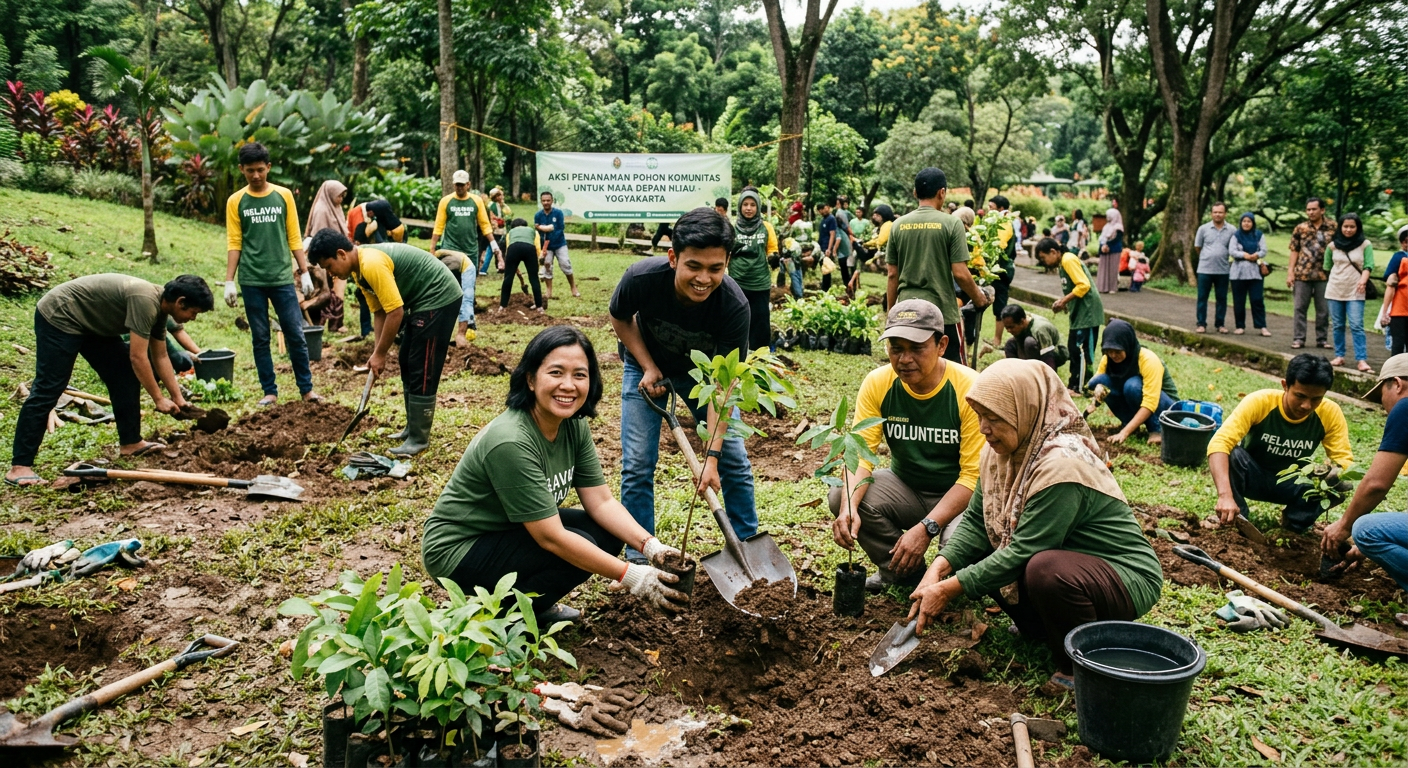 Penanaman Pohon LIVESGP DENPASAR Hijau - kegiatan LIVESGP DENPASAR