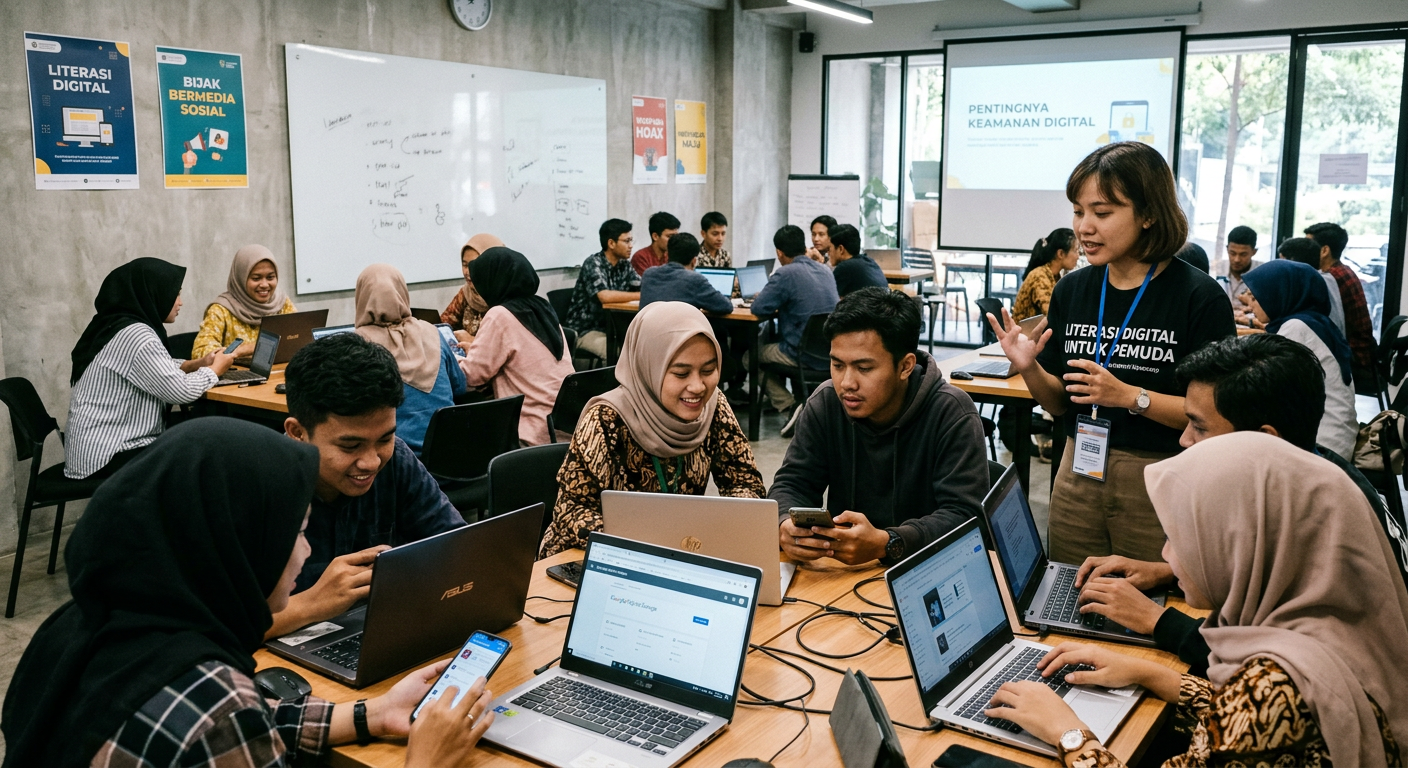 Workshop Literasi Digital Pemuda - kegiatan LIVESGP DENPASAR