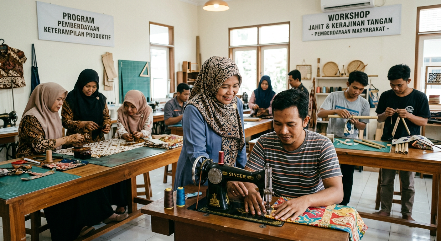 LIVESGP DENPASAR Berdaya - Program pemberdayaan masyarakat dan peningkatan keterampilan produktif.